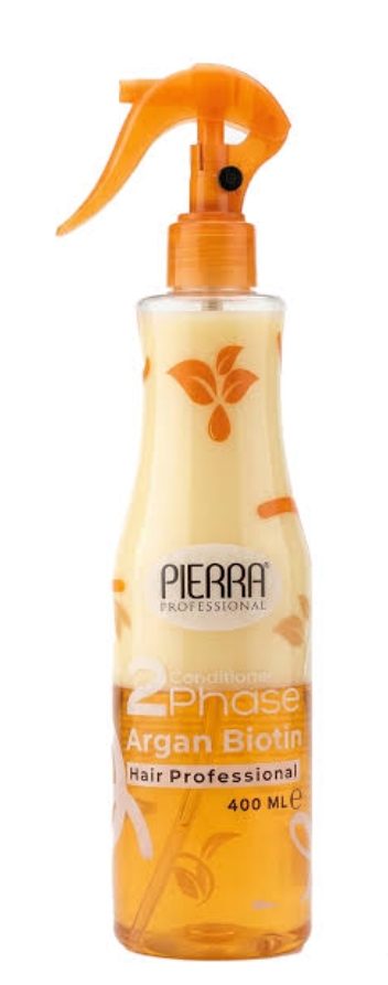 Pierra Professional Argan & Biotin 2 Phase Saç Kondisyoneri (Fön Suyu) 400 ml.
