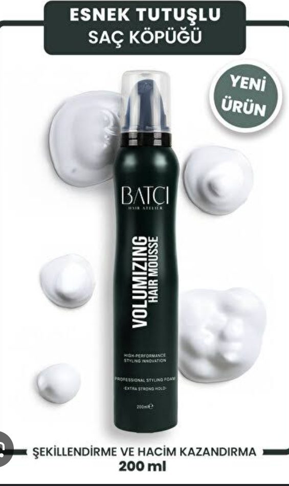 Batçı Volumizing Hair Mousse 200 ml, saçları sertleştirmeden esnek bir tutuş sağlayan, hacim veren ve bukle belirginleştiren bir saç köpüğüdür