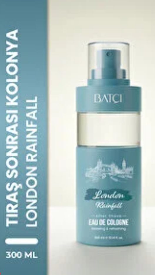 Batçı London Rainfall Ferahlatıcı ve Canlandırıcı Tıraş Sonrası Kolonya (300 ml) modelidir.