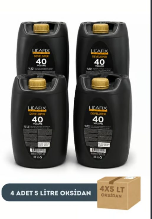 Marka: Lilafix Lilafix Oksidan Peroksit 40 Volüm 5000 Ml X 4 Adet (1 Koli)