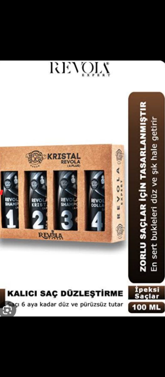 Revola Expert Kristal A Plus Saç Düzleştirici 4'lü Set.