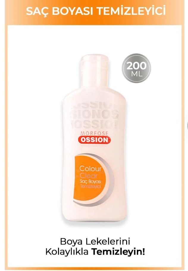 Morfose Ossion Saç Boyası Temizleyici (200 ml) solüsyonudur.
