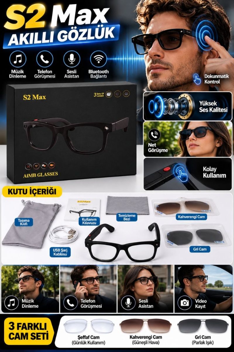 S2 Max Akıllı Gözlük