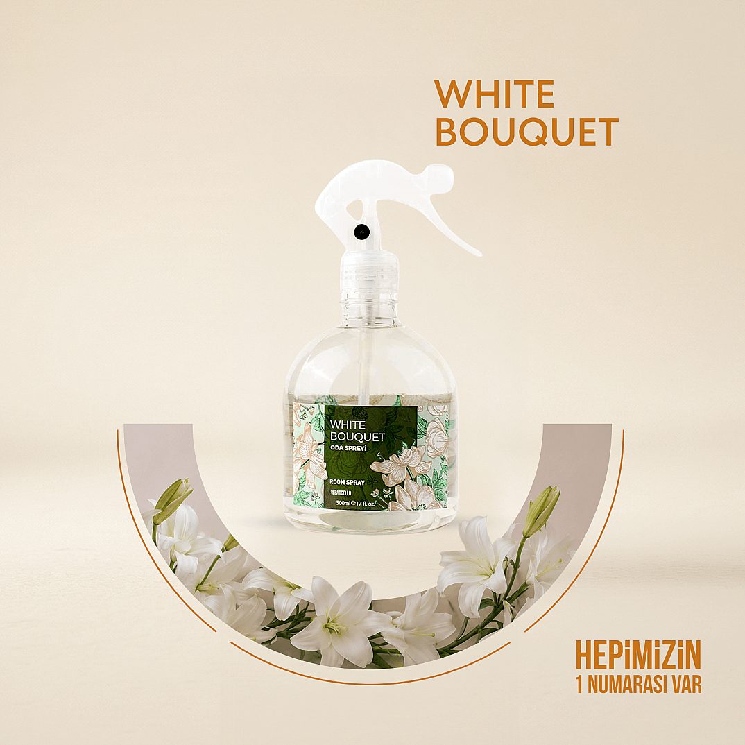 BARGELLO WHITE BOUQUET 485 ml PLASTİK SPREY ORTAM KOKUSU