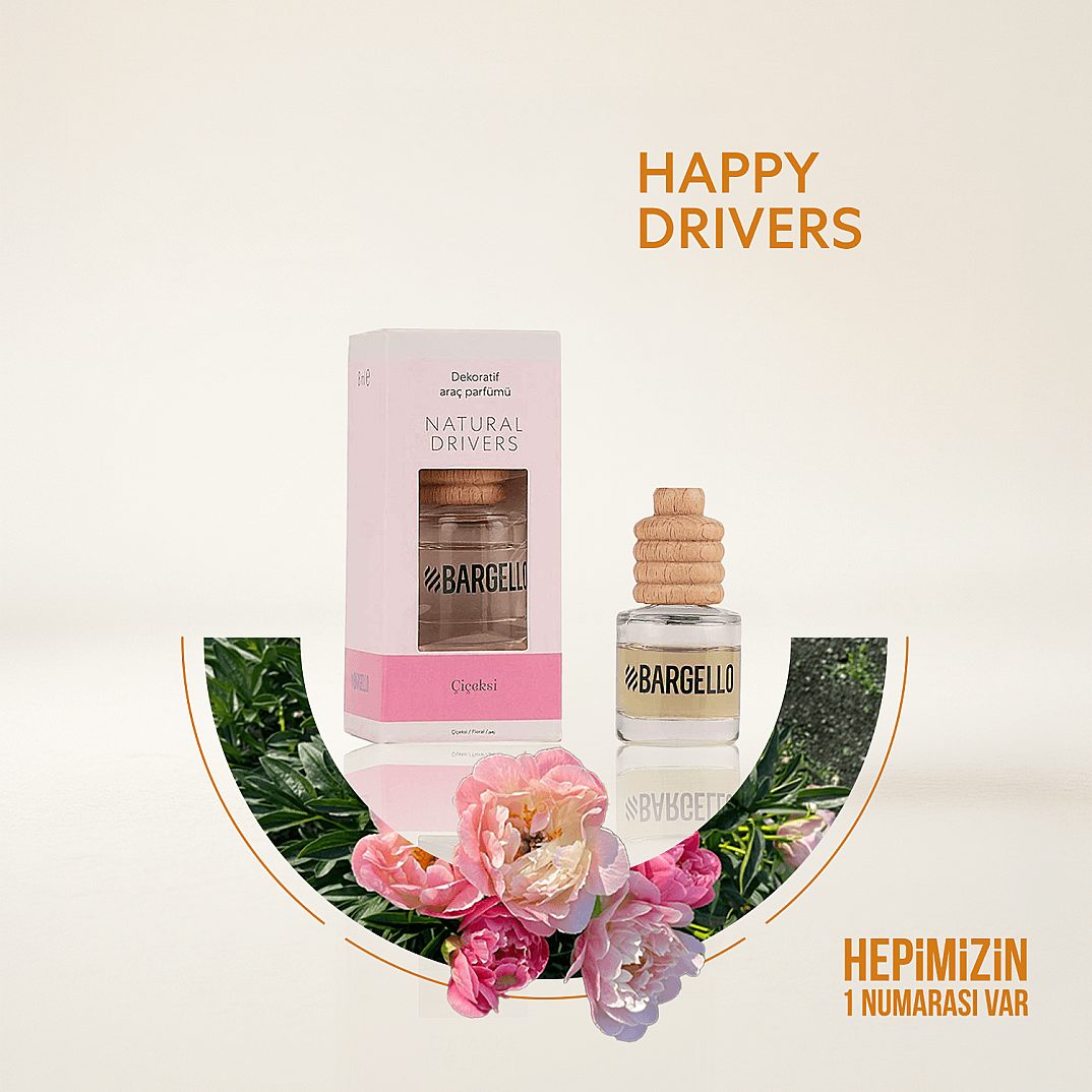 BARGELLO NATURAL DRIVERS ÇİÇEKSİ 8 ml DEKORATiF ARAÇ KOKUSU