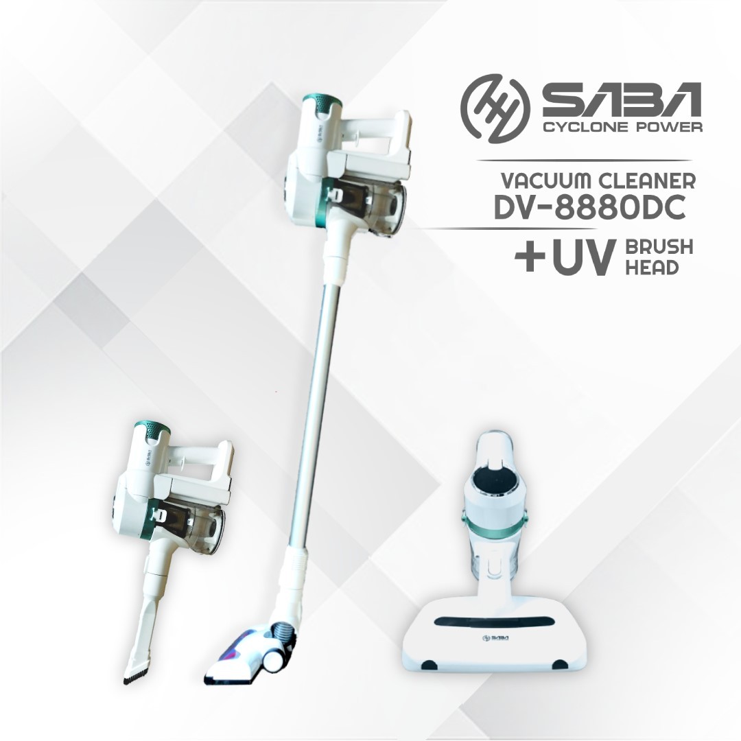SABA Cordless Vacuum Cleaner Multicylclone DV8880DC+UV with double Hepa Filter