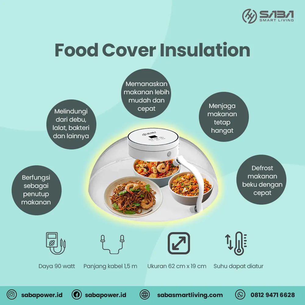 Saba Smart Living Tudung saji elektrik Large ( Food Cover Insulation )