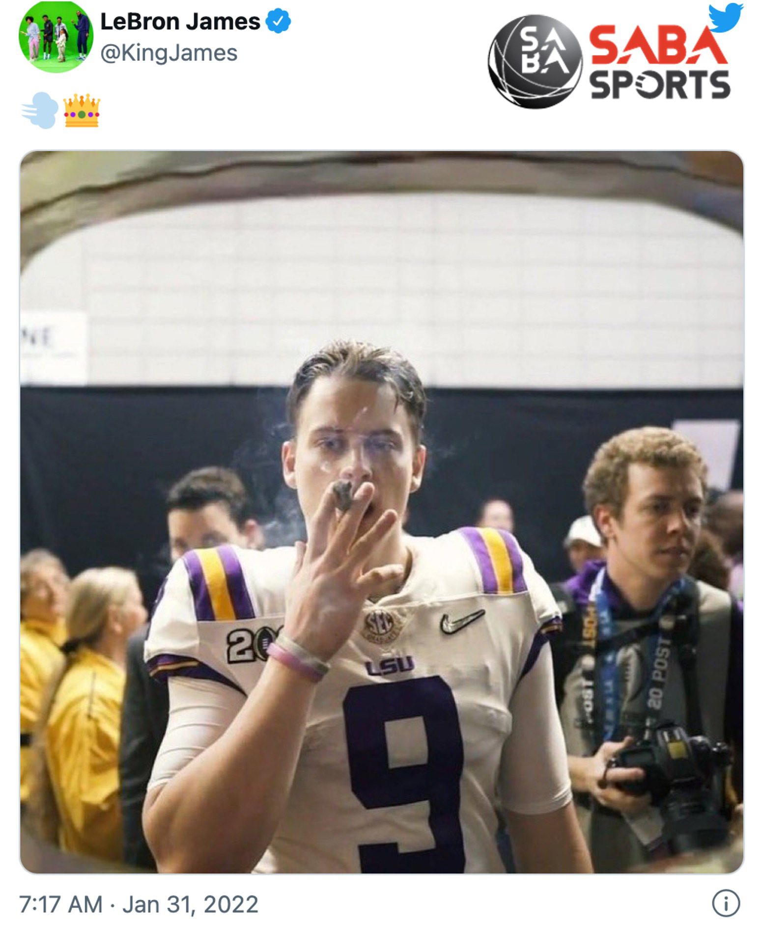 LeBron shouts out Joe Burrow after Bengals reach Super Bowl