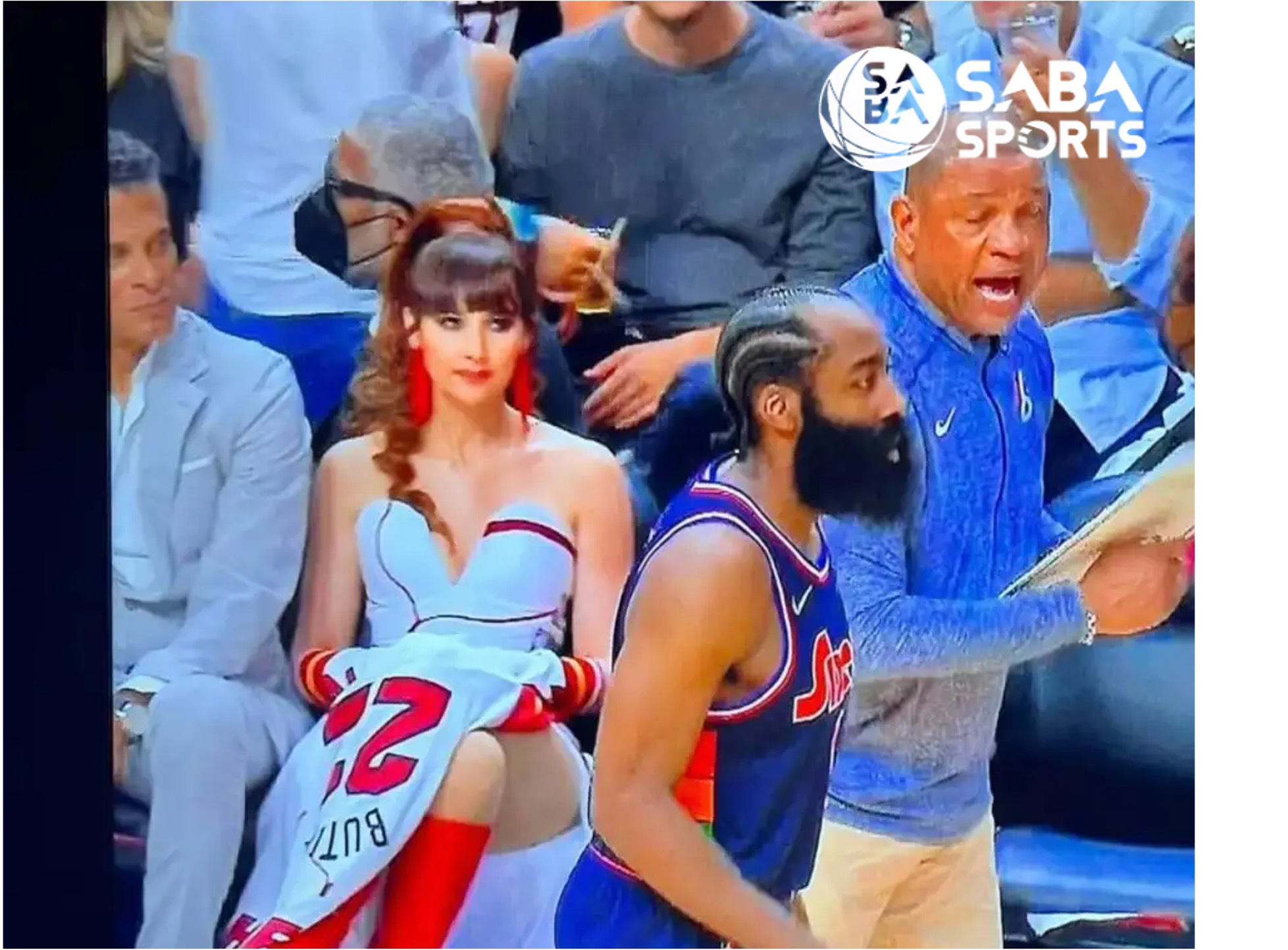 Courtside Fan Who Was Labeled as James Harden's Favorite Stripper Has Been  Identified