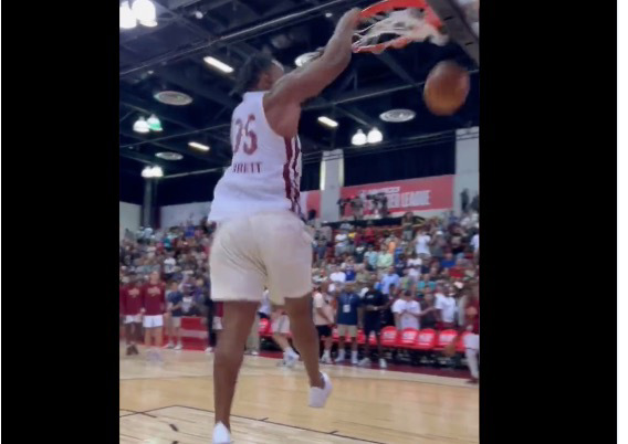 WATCH: Myles Garrett shows off at Summer League during Cleveland Cavaliers  warmups - On3