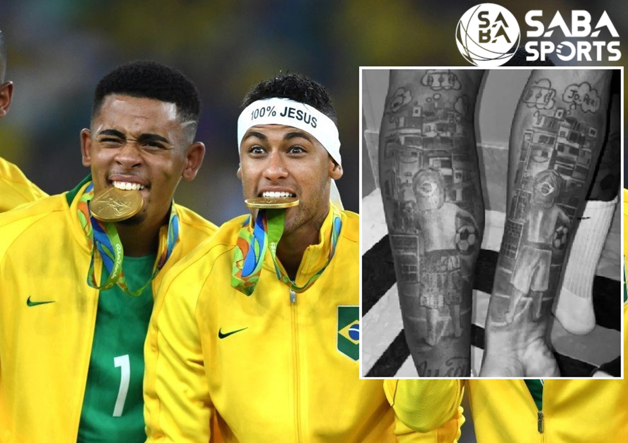 Neymar and sister get tattoos of each other