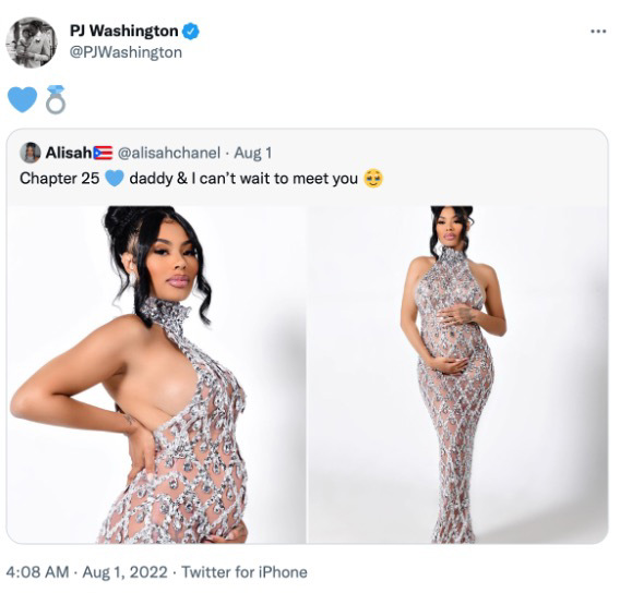 PJ Washington Responds to News He's Having Another Baby With an Instagram  Model