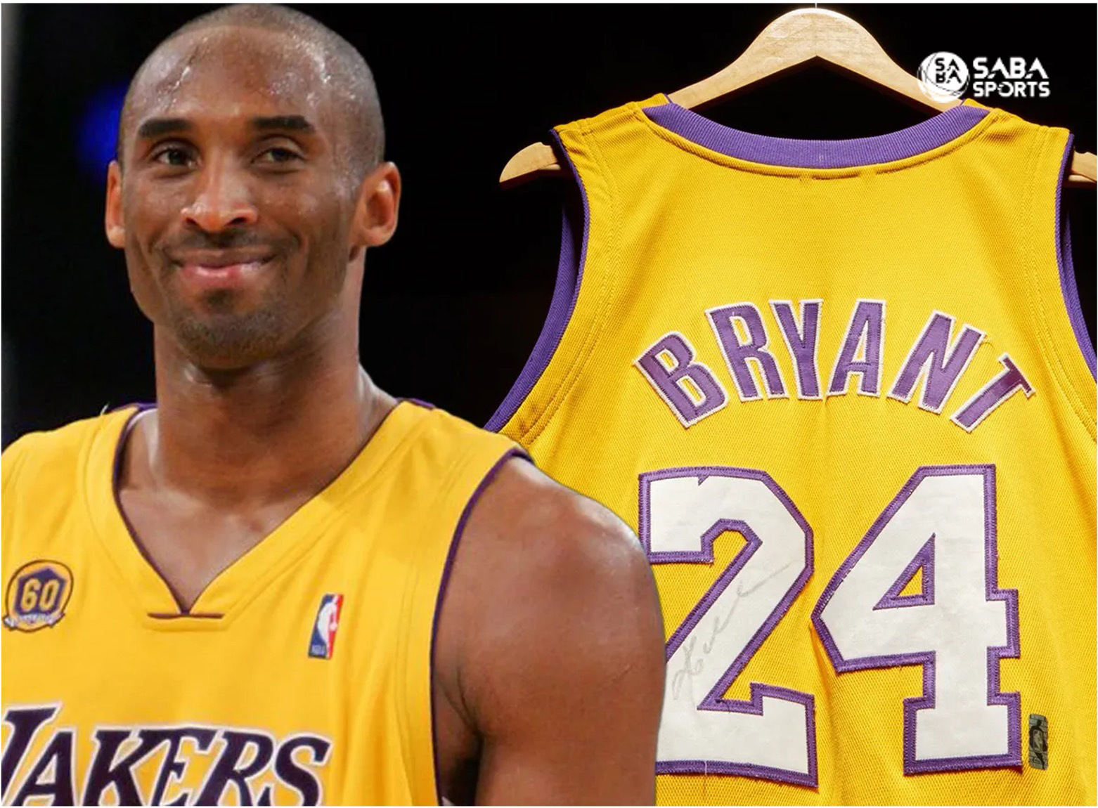 2007-08 Kobe Bryant Game-Worn Los Angeles Lakers Alternate Jersey
