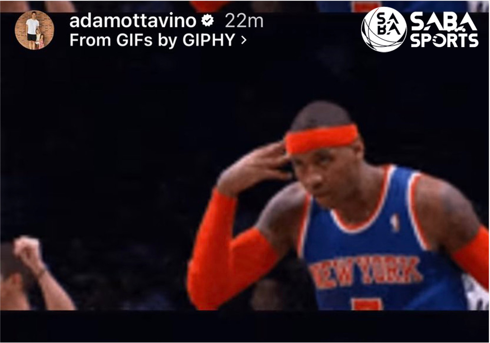 Mets pitcher pays tribute to ex-Knicks star with celebration