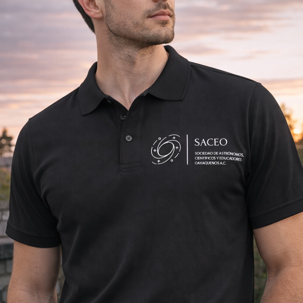 Playera Polo Negra Bordada – Caballero