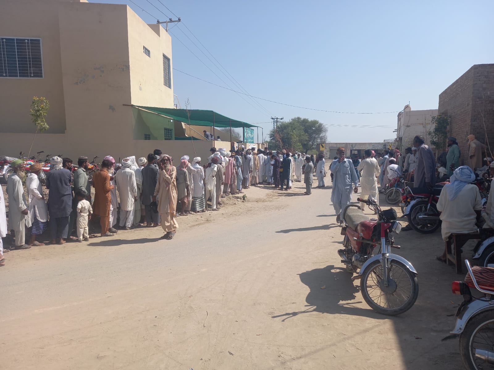 Line forming outside