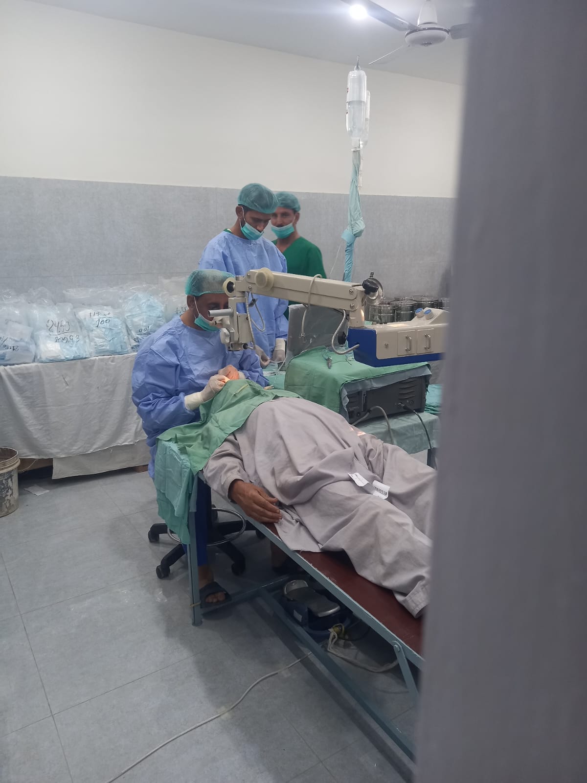 Surgery in progress