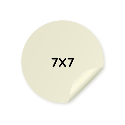 Stiker - 100 ədəd , 7x7 sm