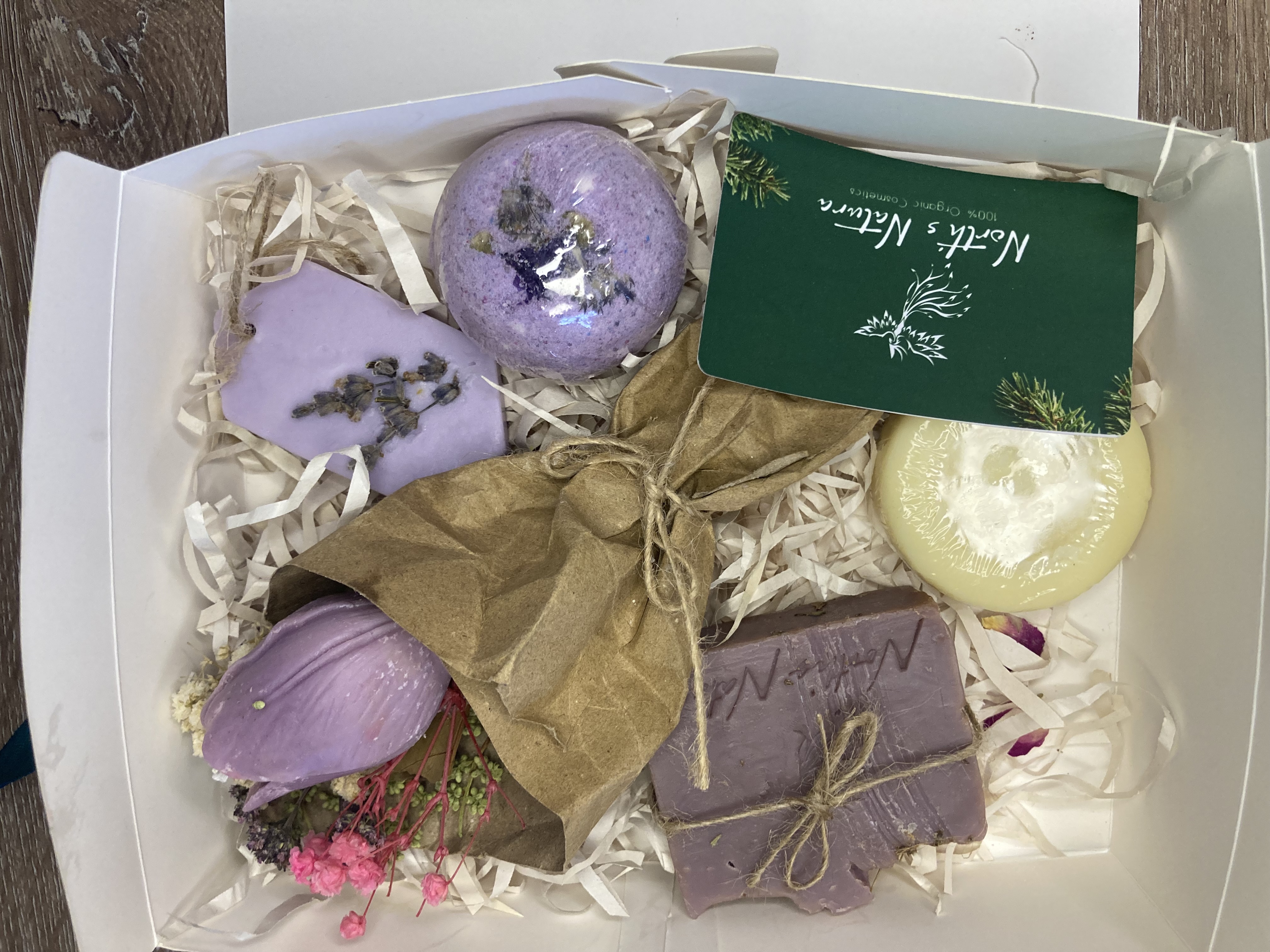 Lavandalı hədiyyəlik set