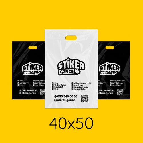 POLİETİLEN (SALAFAN) PAKET- 50 ədəd, 40x50