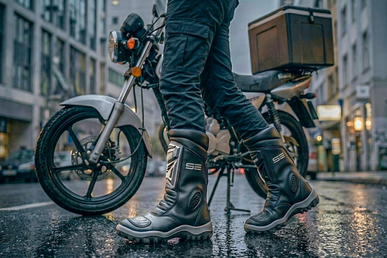 Bota Motociclista NR6: O que a Norma Exige no EPI de Quem Trabalha Sobre Duas Rodas