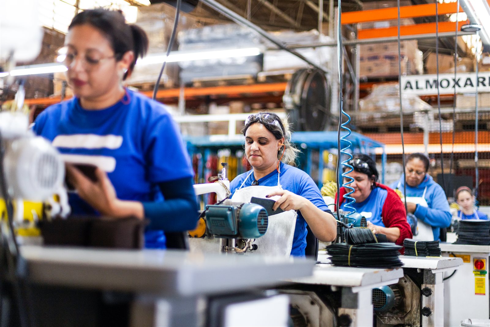 Produção Safetline na fábrica de Hortolândia-SP