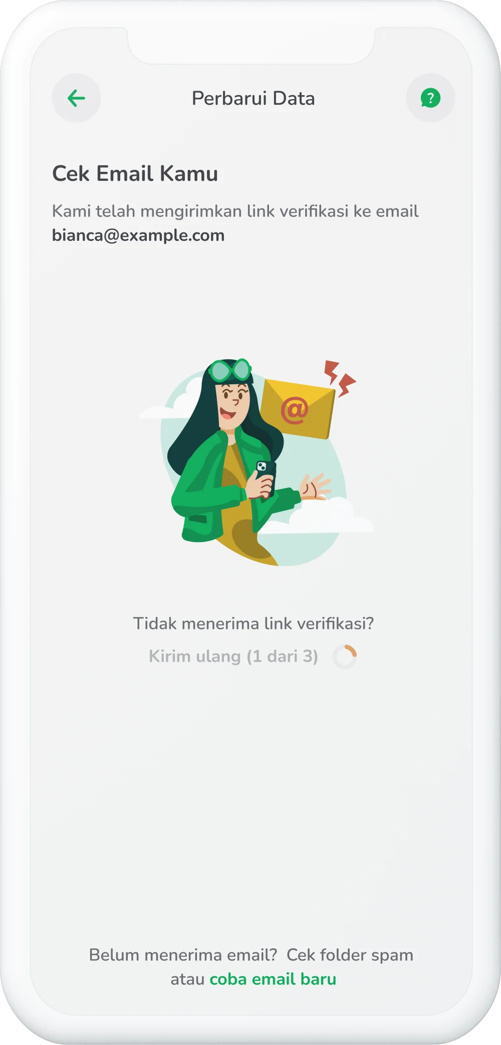 Ilustrasi langkah 06: Cek dan Verifikasi Email