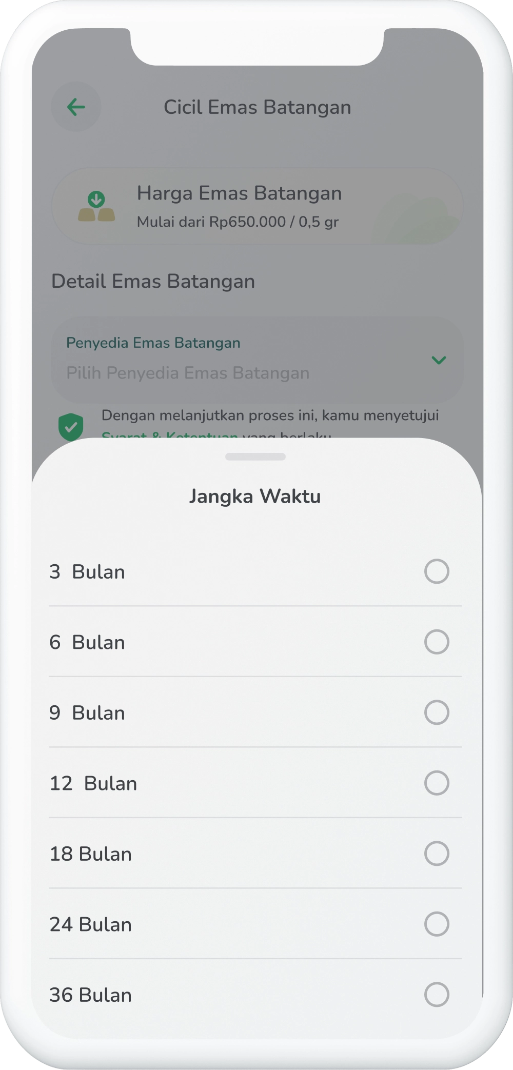 Ilustrasi langkah 06: Pilih Jangka Waktu