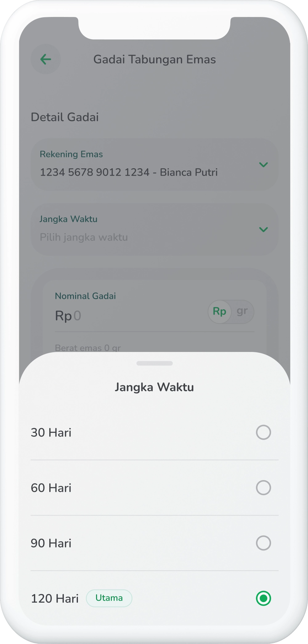 Ilustrasi langkah 04: Pilih Jangka Waktu