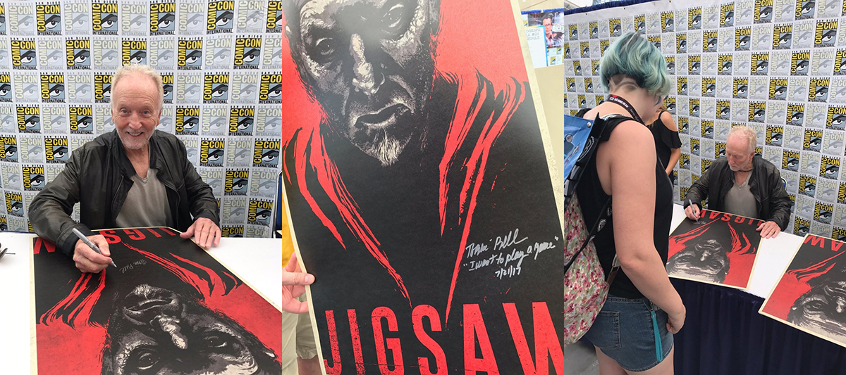 ภาพหลักของบทความ ช็อกงาน Comic-Con! “Jigsaw” ส่งโปสเตอร์ใหม่สวยโหด เผยโฉมหน้าตำนานฆาตกร ขวัญใจคอหนังสยอง