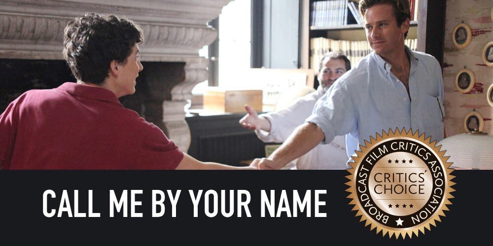“Call Me by Your Name” ชิง 8 รางวัล “Critics’ Choice Awards 2018” หนัง-ผู้กำกับ-บท-นักแสดง-เพลง และตากล้องไทยยกทีมเข้าชิง