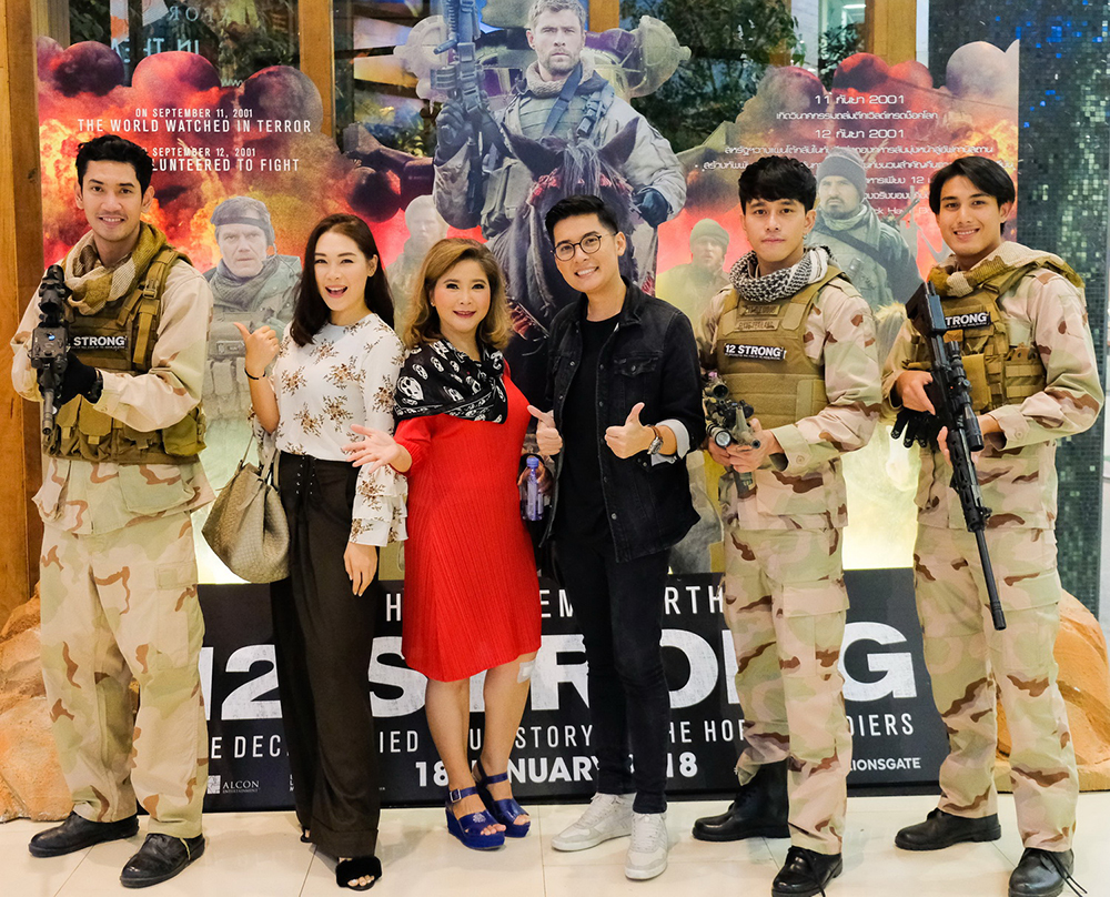 “ผู้พันเบิร์ด – ก็อต จิรายุ – ชิน ชินวุฒ” ยกทัพคนดังแถวหน้าประเดิมแอคชั่น-สงครามฟอร์มยักษ์ “12 Strong” รอบแรกระอุเมืองไทย
