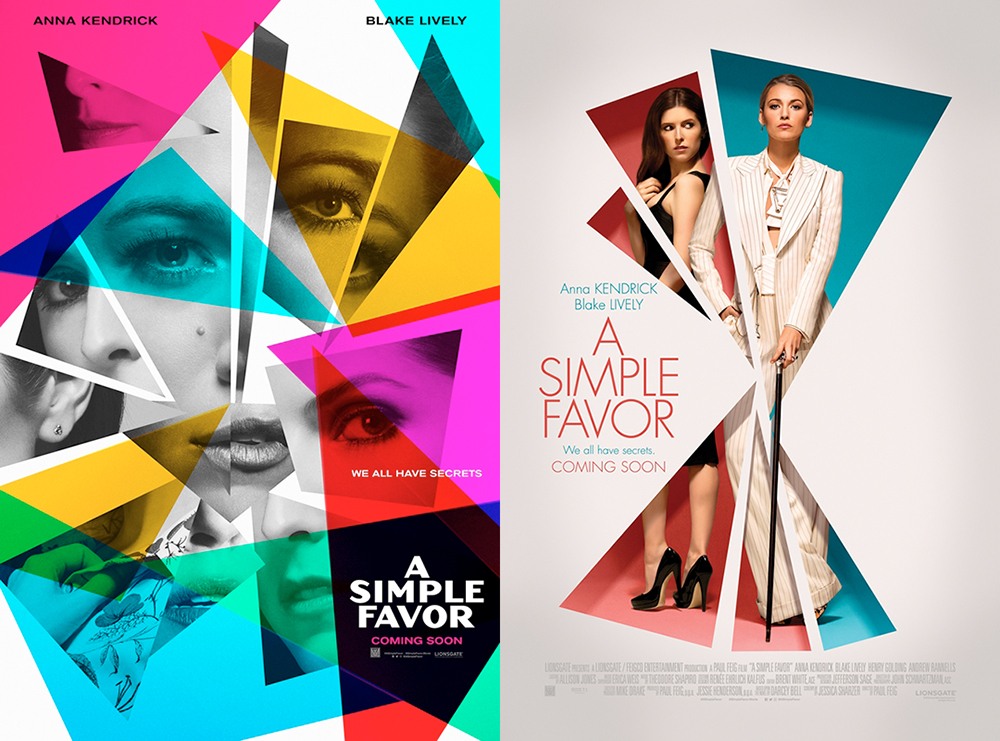 สองโปสเตอร์ใหม่ “A Simple Favor” สวย เฉียบ ฉงน ตัวแม่แห่งวงการ “เบลก ไลฟ์ลี – แอนนา เคนดริก” คุ้ยความลับคดีปริศนา