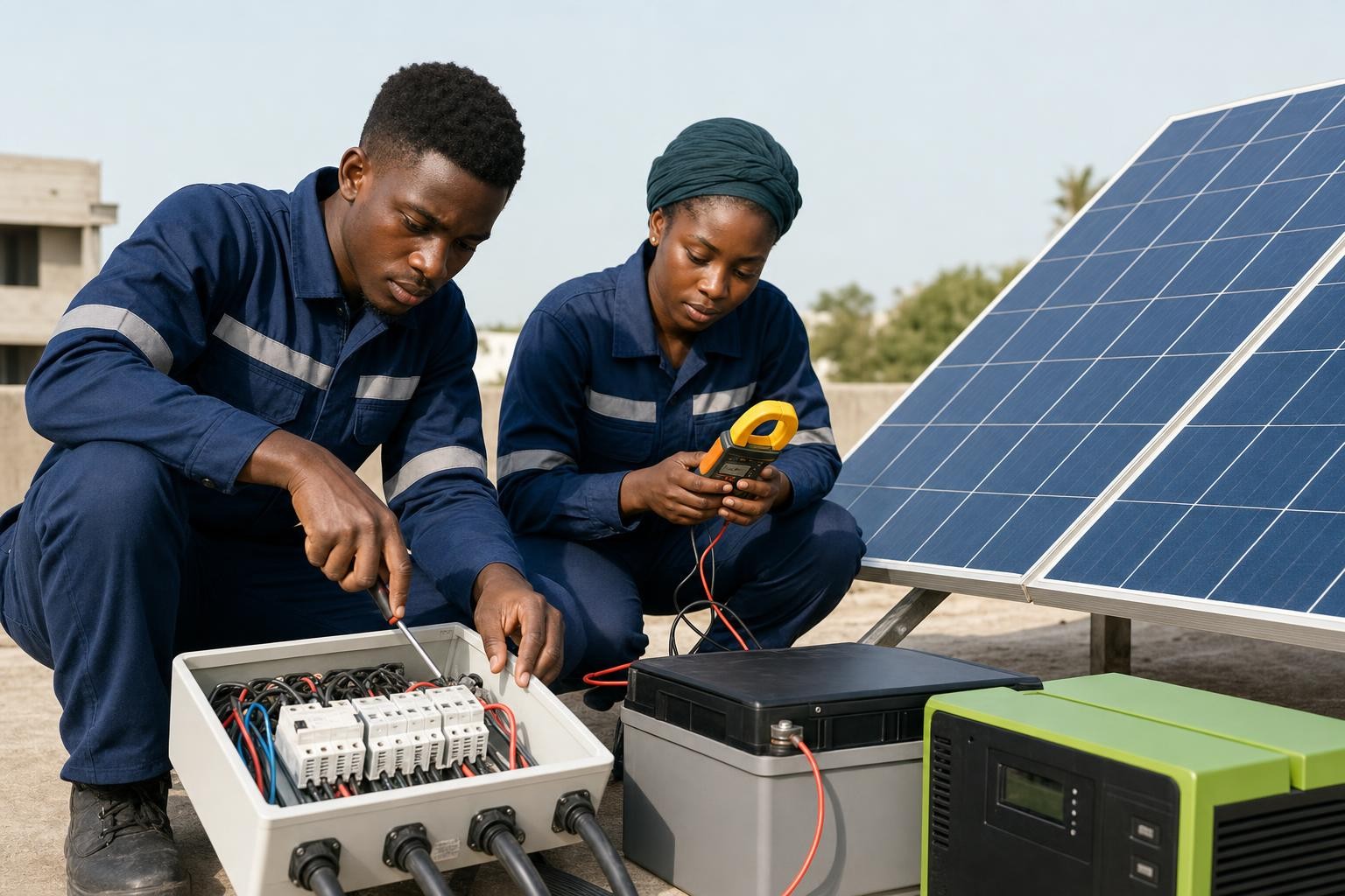 Illustration pour Énergie Solaire intermédiaire