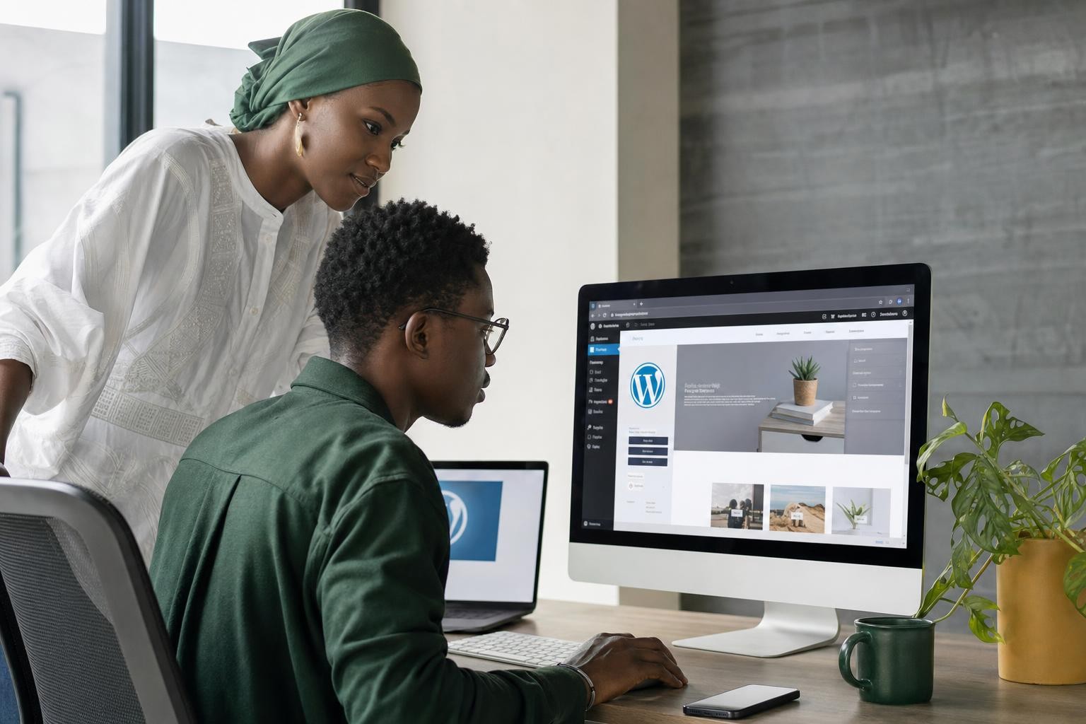 Illustration pour Création de site web avec WordPress