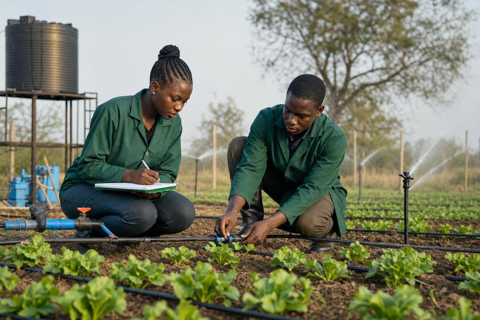 Illustration pour Techniques d'irrigation
