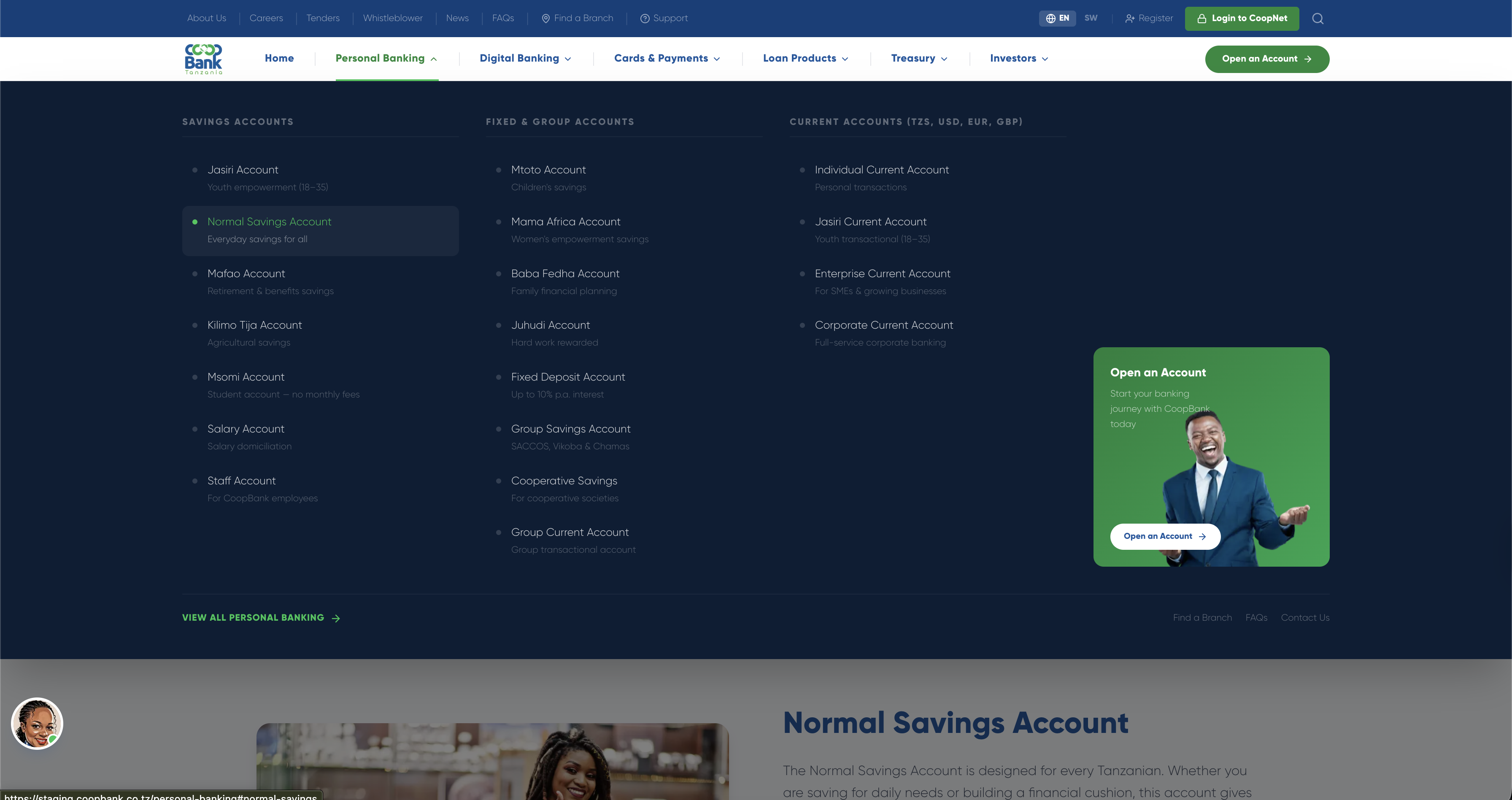 CoopBank personal banking