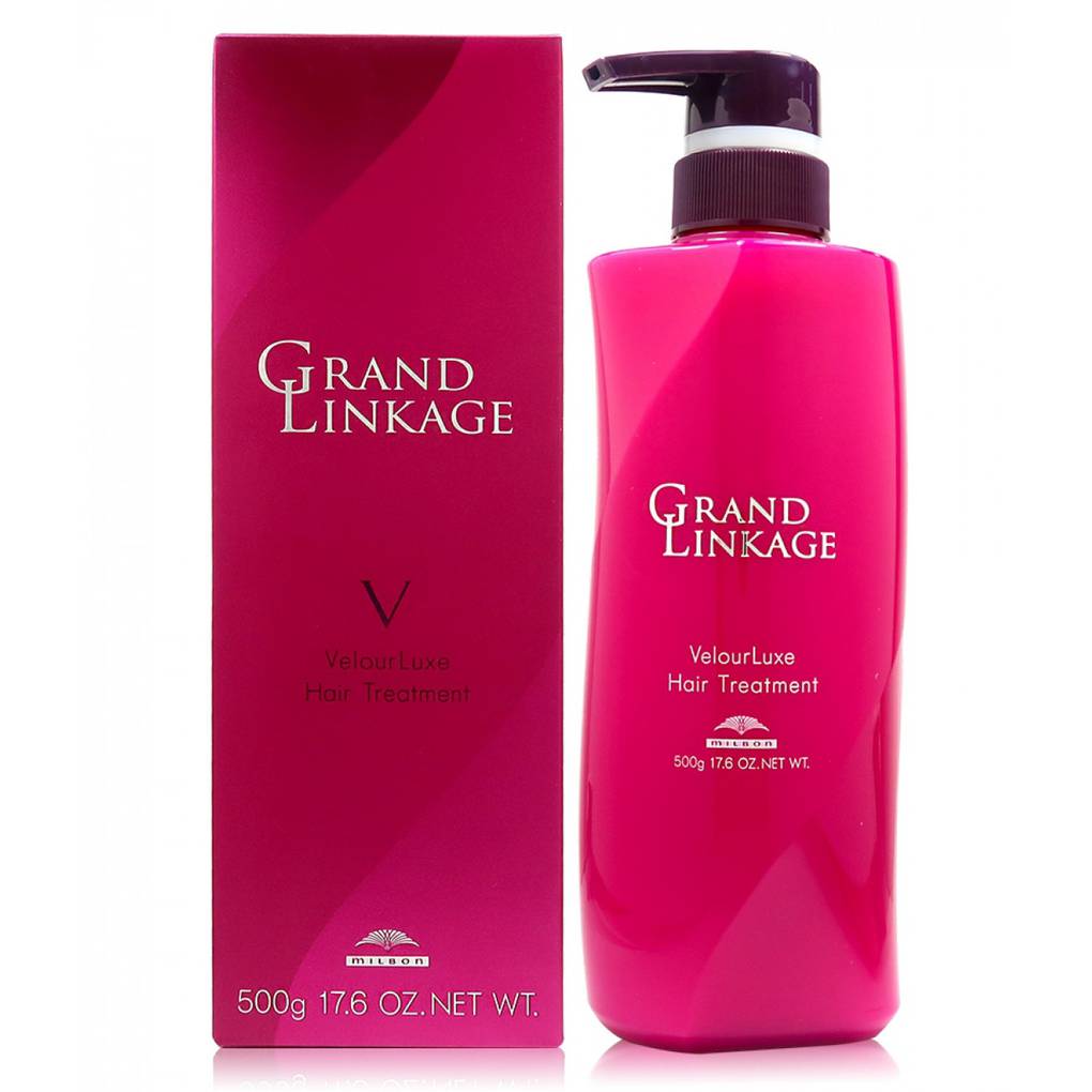 Milbon 日本Grand Linkage VelourLuxe Hair Treatment(For Hard/Frizzy Hair)500g 潤澤修護素(適合粗硬/捲曲髮質) - Hair Forest