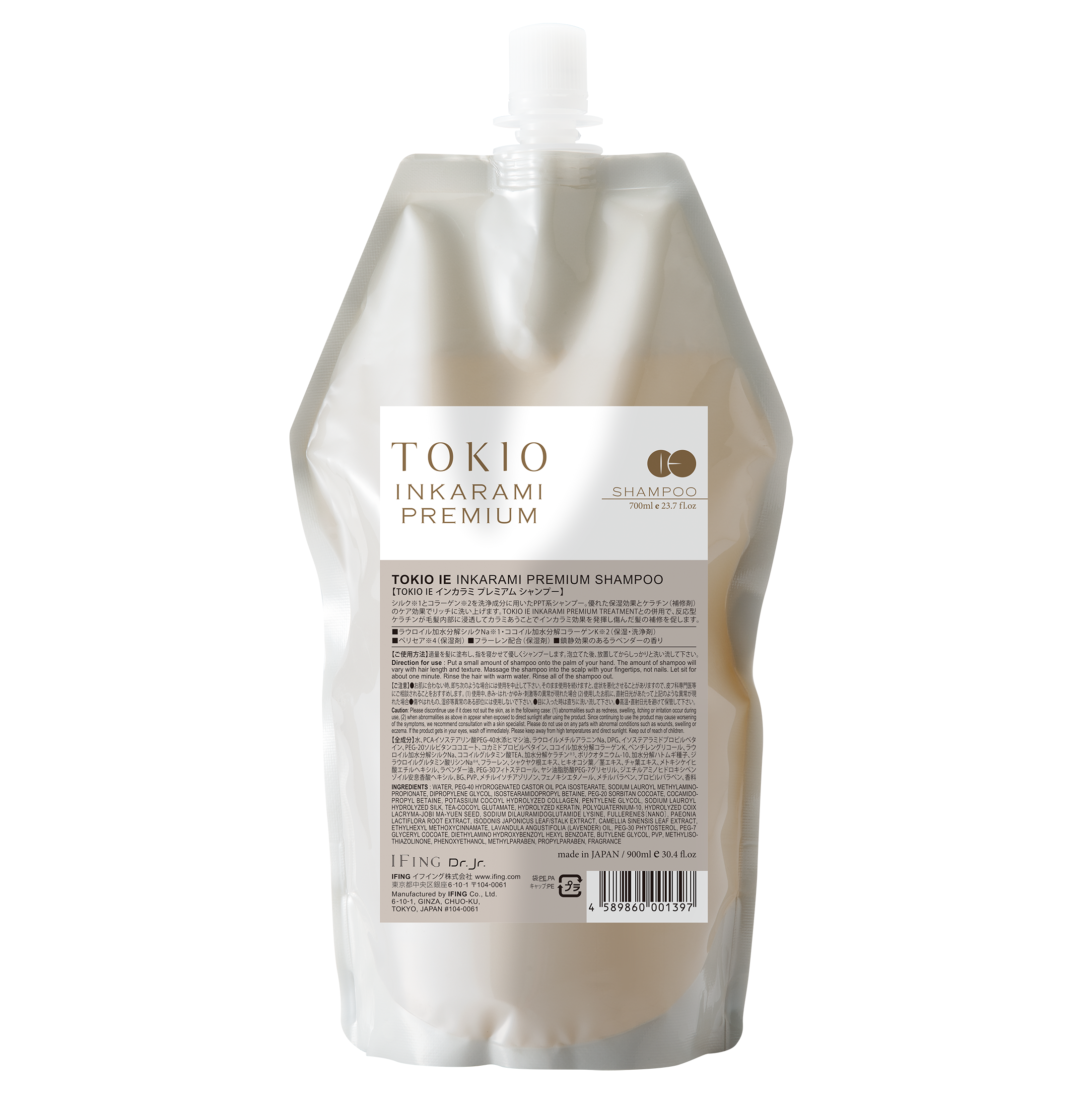 Tokio IE 日本 Inkarami Premium Shampoo 700ml 金喚羽淨露凝脂洗髮水