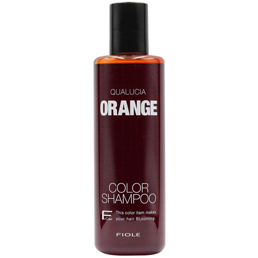 日本 FIOLE Qualucia ORANGE Color Shampoo 250ml 補色去黃洗髮水-橙色