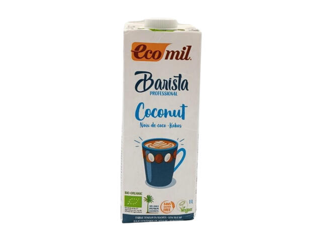 Boisson Végétale Coco Barista Sucre Réduit Ecomil 1L.