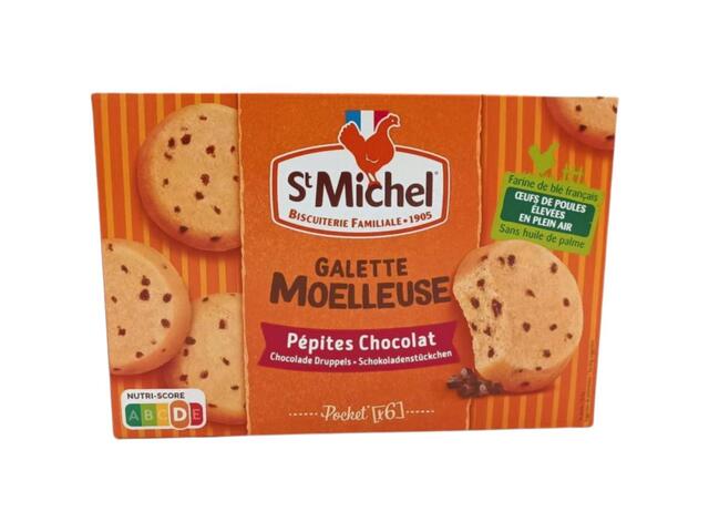 Galette Moelleuse Pépites Chocolat St Michel 180g.