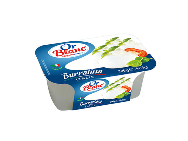 Fromage Frais à Pâte Filée Burratina Or Blanc 200g.