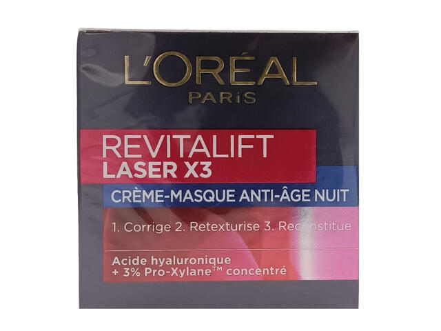 Crème Masque Anti-âge Nuit Revitalift Laser x3 L'Oréal 50ml.