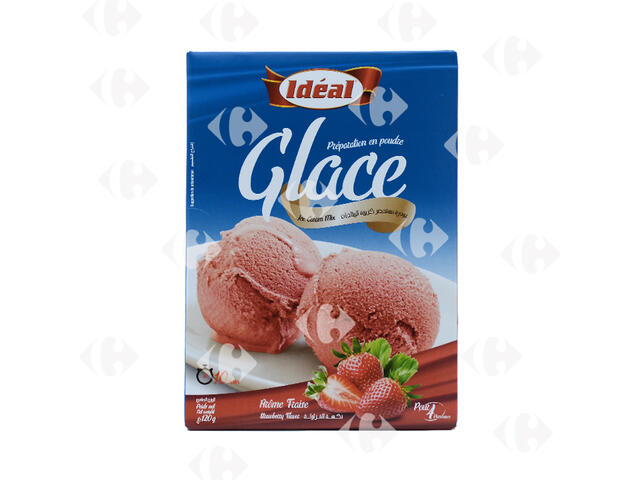 Crème Glacée Fraise à Préparer Idéal 120g