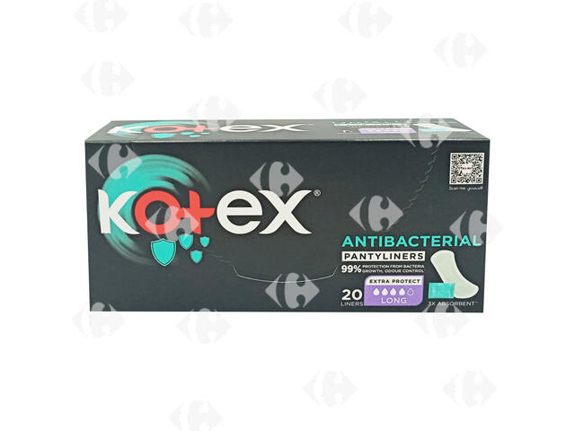 Protège Slip Antibac Long Kotex 20 unités