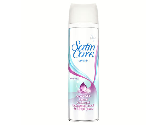 Gel À Raser Femme au Beurre de Karité Peau Sèche Satin Care 200ml