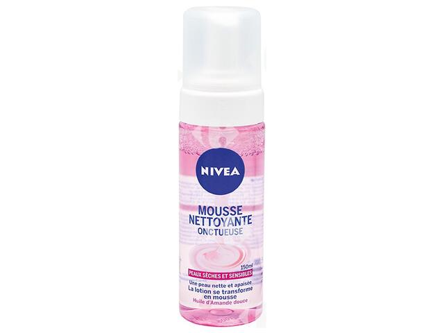 Mousse Nettoyante Onctueuse Peaux Sèches Sensibles Nivea 150ml.