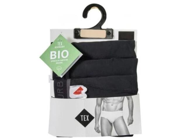 Lot 3 Boxers Homme Bicolores Noir TEX