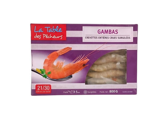 Gambas 21/30 La Table des Pêcheurs 80g